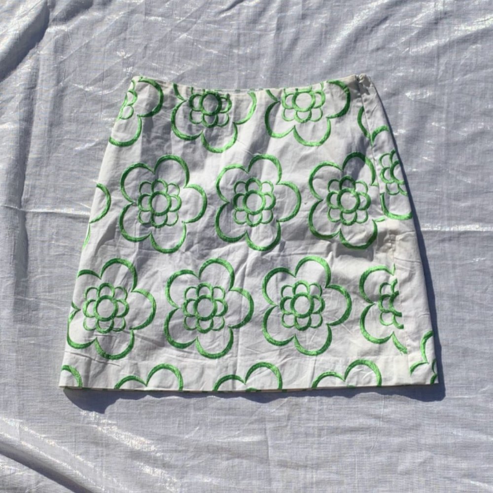 60s Style Flower Power Skirt 💙